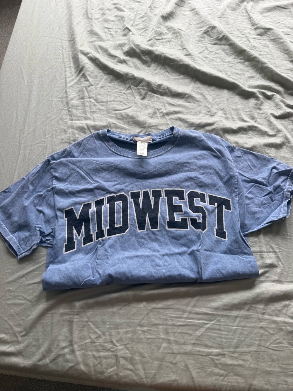 Altar'd State Light Blue Cotton Tee